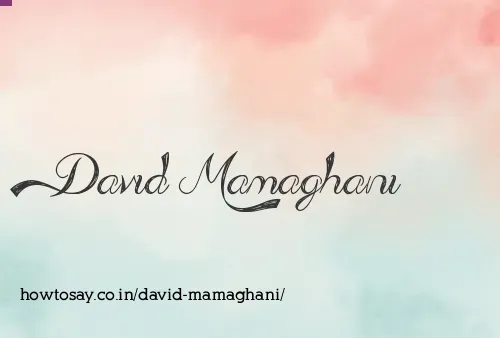 David Mamaghani