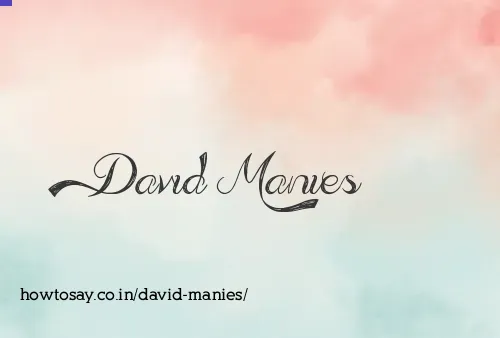 David Manies