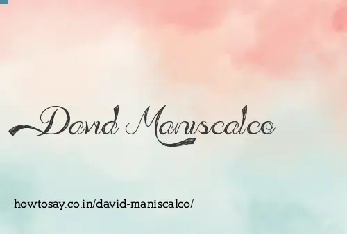 David Maniscalco