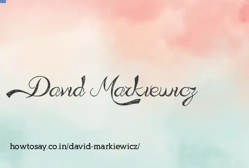 David Markiewicz