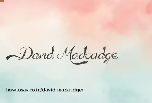David Markridge