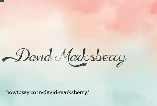 David Marksberry