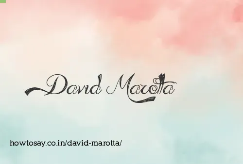 David Marotta