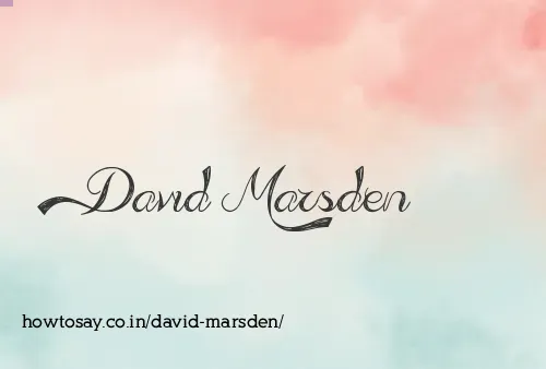 David Marsden