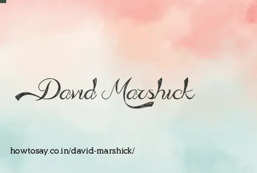David Marshick