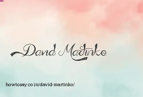 David Martinko