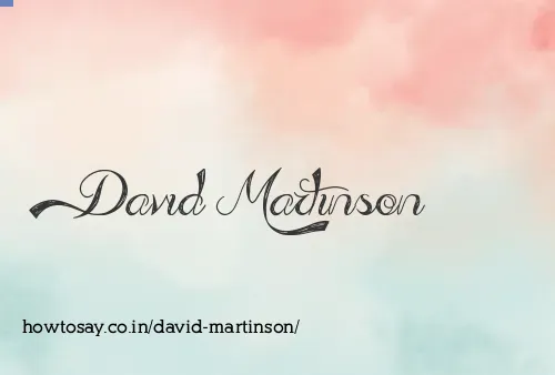 David Martinson