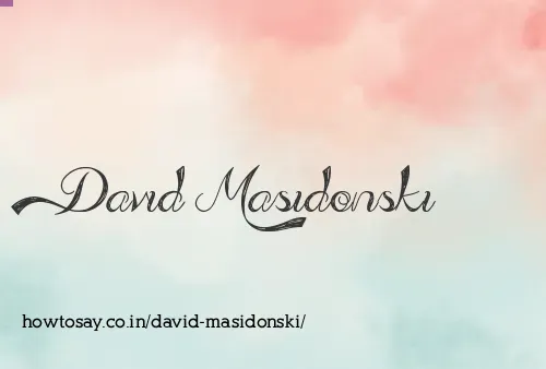 David Masidonski