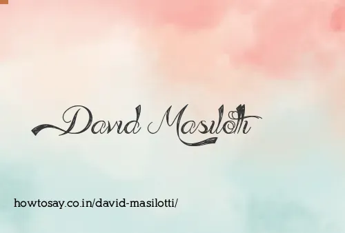 David Masilotti