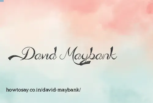David Maybank