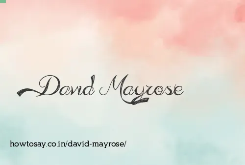 David Mayrose