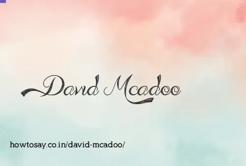 David Mcadoo