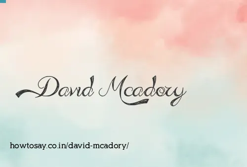 David Mcadory