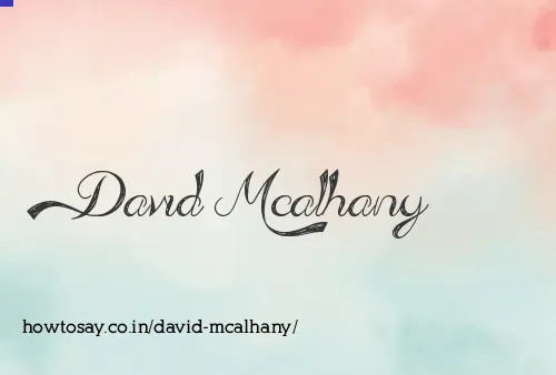 David Mcalhany