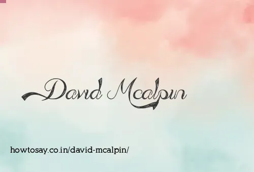 David Mcalpin