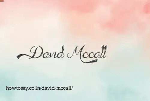 David Mccall