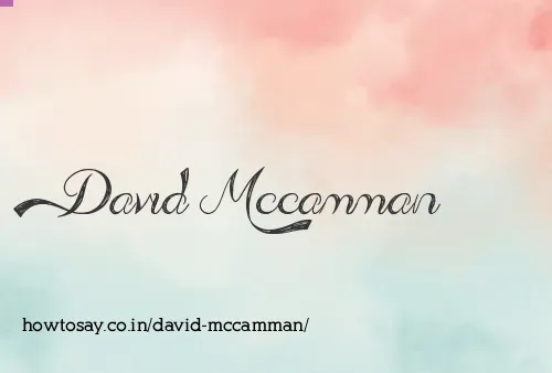 David Mccamman