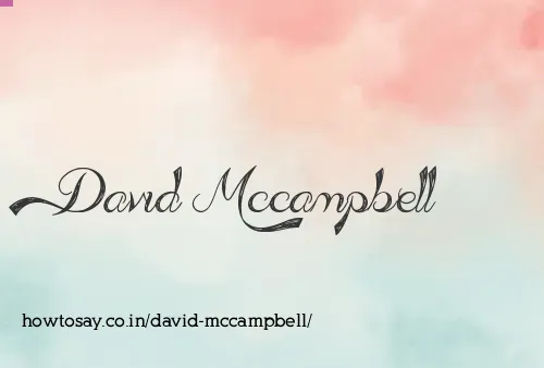 David Mccampbell