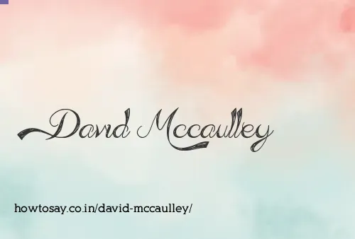 David Mccaulley
