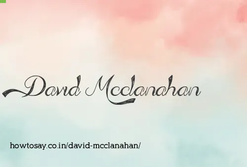 David Mcclanahan