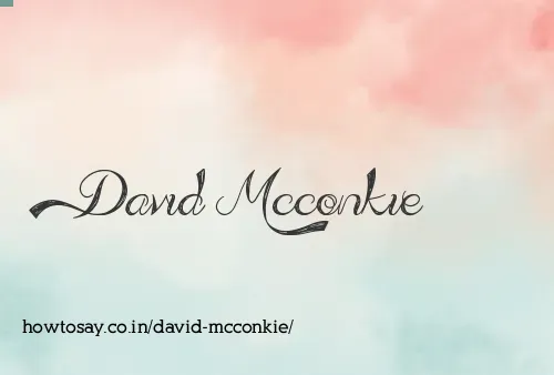 David Mcconkie