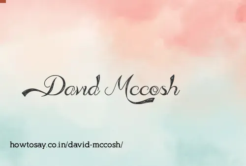 David Mccosh