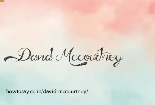 David Mccourtney