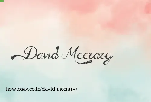 David Mccrary