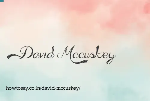 David Mccuskey