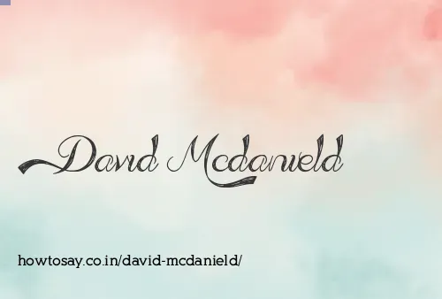 David Mcdanield