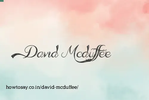 David Mcduffee