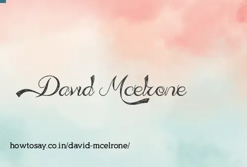 David Mcelrone