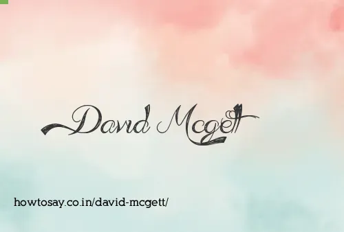 David Mcgett