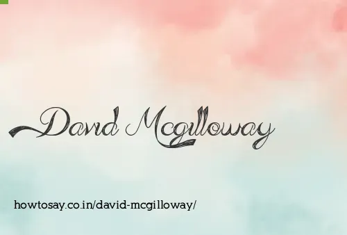 David Mcgilloway