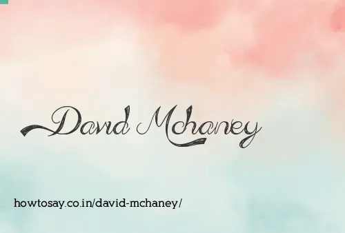 David Mchaney