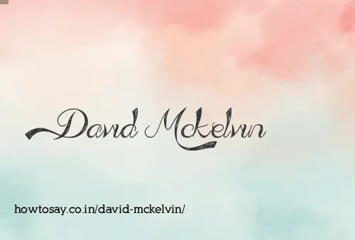 David Mckelvin