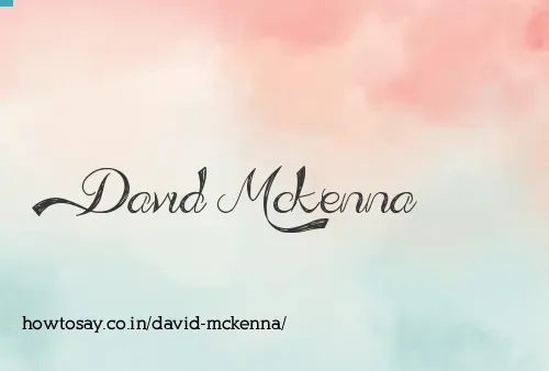 David Mckenna