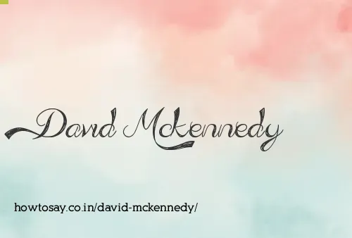 David Mckennedy