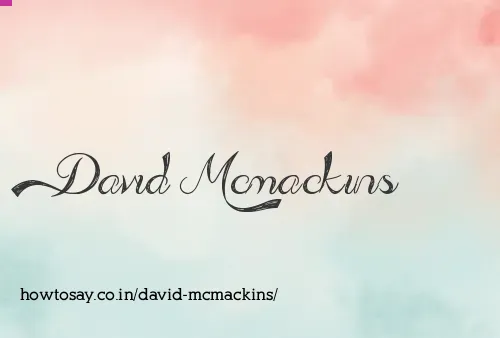 David Mcmackins