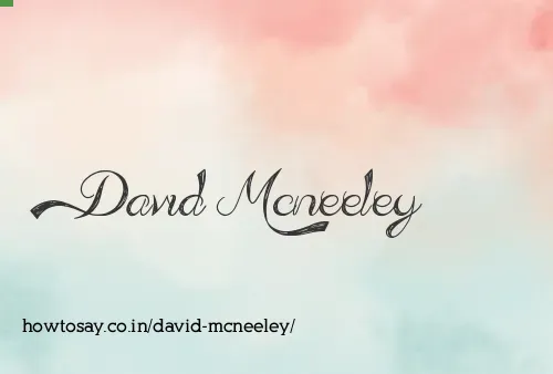David Mcneeley