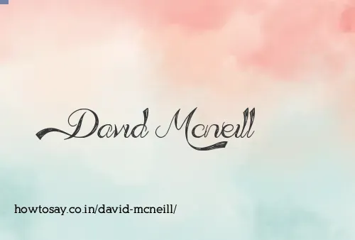 David Mcneill
