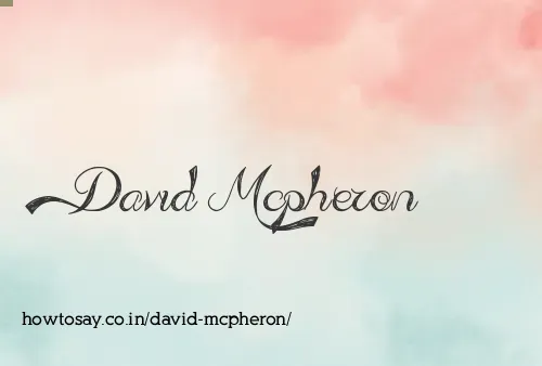 David Mcpheron