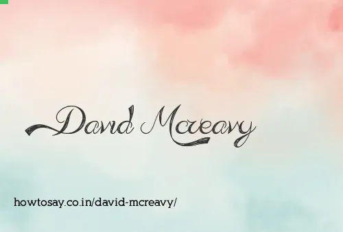 David Mcreavy