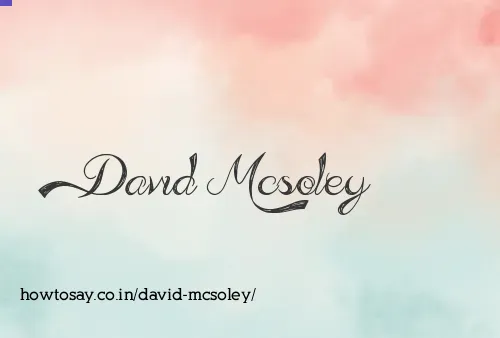David Mcsoley