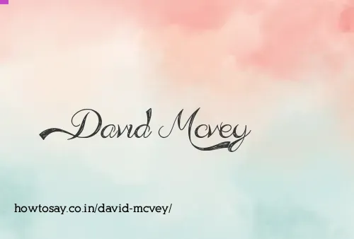David Mcvey