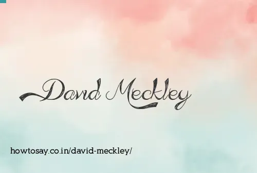 David Meckley
