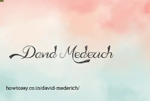 David Mederich