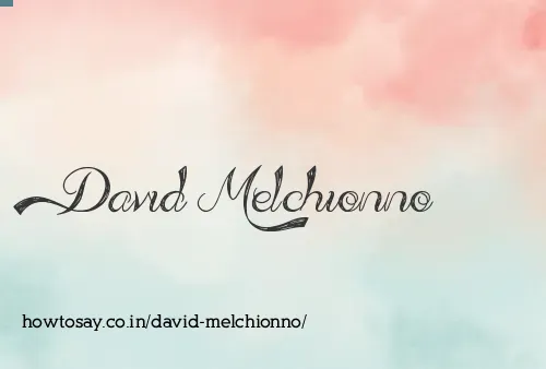 David Melchionno