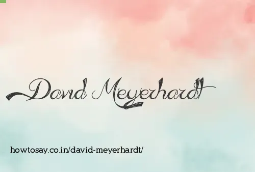 David Meyerhardt