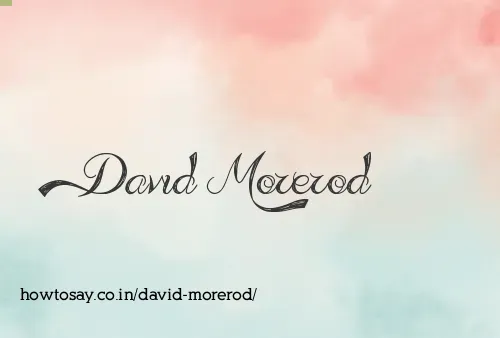 David Morerod